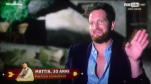 Mattia e il lancio degli hashtag durante la prima puntata del contadino cerca moglie